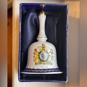 Queen Elizabeth Hand painted House of Valentina Golden Jubilee bell